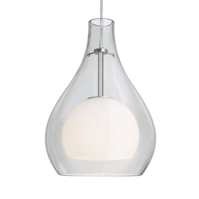 Besa Lighting Elle 11 1 - Light Pendant in  Satin Nickel