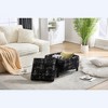 PAGED Modern Reversible Lid Small Coffee Table Ottoman with Hidden Storage,Square Upholstered Storage Center Table for Living Room,Bedroom - 2 of 4