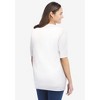 Woman Within Plus Size Perfect Elbow-Length Sleeve Cardigan - 3 of 4