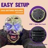 Joyfy Halloween Outdoor Decoration Animated Zombie Groundbreaker with Flashing Eyes for Halloween Yard, Lawn, Patio, Haunted House Decor - 4 of 4
