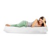 SensorPEDIC SofLOFT Cotton Polyester Comfortable Soft Fiber Filled Luxury Fabric Cover Full Body Sleeping Pillow, White, 1 Pack - 2 of 4
