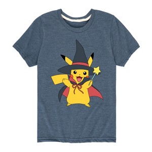 Boys' - Pokémon - Pikachu Halloween Witch Short Sleeve Graphic T-Shirt - 1 of 4