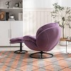LOVMOR Accent chair TV Chair Living room Chair with ottoman - 4 of 4