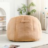 Vynxaria Bean Bag Seats - Luxurious Oversized Brown Sofa Chair with Armrests for Relaxation - 4 of 4
