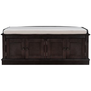 Bella Depot 42.7''W Storage Bench with Adjustable Shelves - 1 of 4