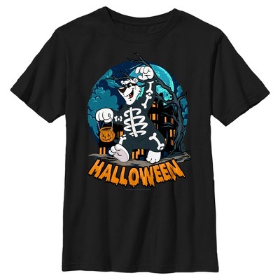 Boy's Icee Bear Halloween Scare T-shirt - Black - Small : Target