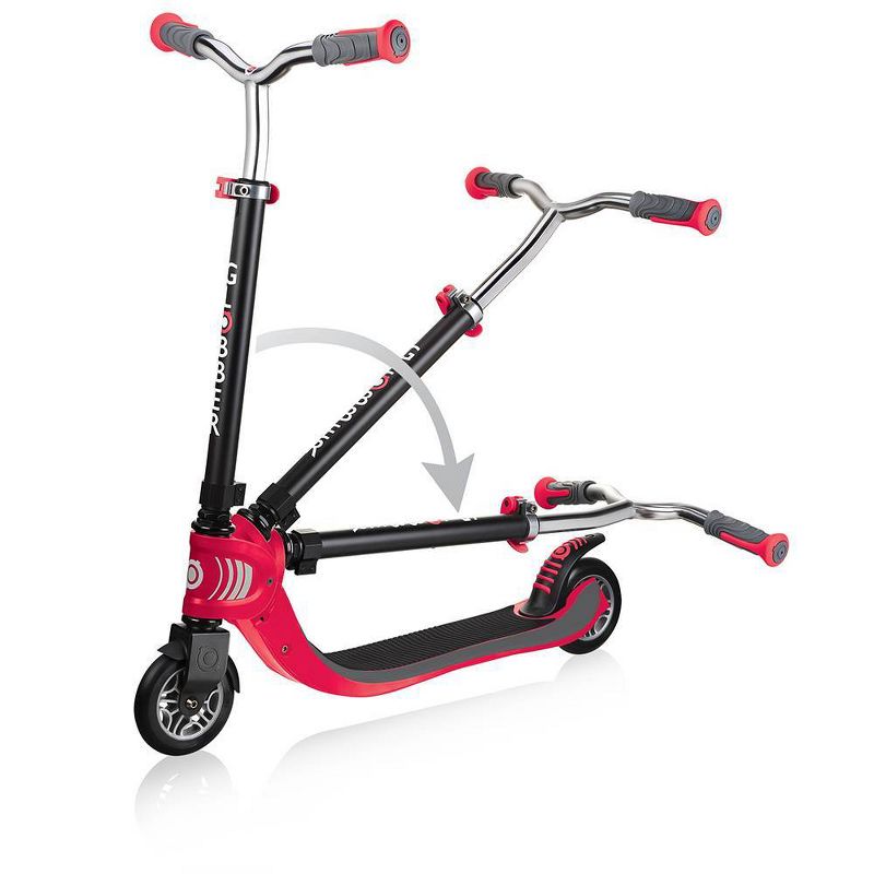 Globber Flow 125 Foldable Kick Scooter - Red, 5 of 11