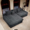 GDFStudio Marvello 118" Modular Corduroy Upholstered Compressed Sectional Sofa - 4 of 4
