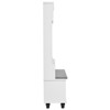 Hall Tree w/Shoe Cabinet, 4 Hookers and Open Shelves, Modern Entryway Cabinet w/Bench & Shoe Storage, 4-in-1 Coat Rack for Hallway, Living Room - 4 of 4