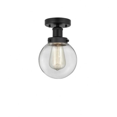Beacon - 1 Light Semi-Flush Mount In Industrial Style-8.25 Inches Tall and 6.5 Inches Wide