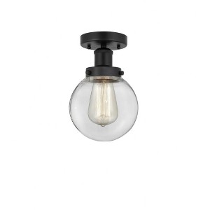Beacon - 1 Light Semi-Flush Mount In Industrial Style-8.25 Inches Tall and 6.5 Inches Wide - 1 of 1