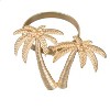 C&F Home Golden Twin Palm Trees Cotton Napkin Machine Washable Ring Set of 4 - 2 of 2