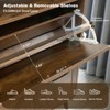 Shoe Storage, Freestanding Shoe Cabinet Storage with 4 Flip Drawers and Barn Door Design, Slim Narrow Shoe Rack Dresser, for Entryway, Foyer, Hallway - 3 of 4