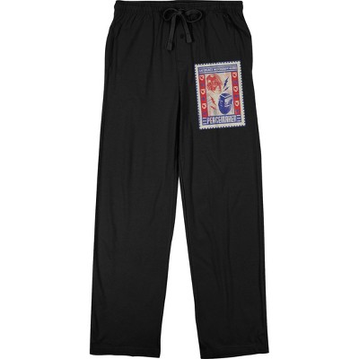 Peacemaker TV Series Peacemaker vs The Butterflies Adult Black Pajama Pants