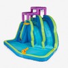 Kahuna 90793 Twin Falls Outdoor Inflatable Splash Pool Backyard Heavy-Duty PVC Water Slide Park with Two Slides, Pump, Climb Wall, and Basketball Hoop - image 3 of 4