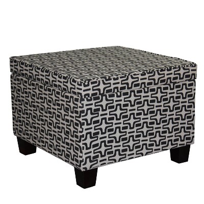 Geometric Star Storage Ottoman - Ore International