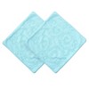 Chanasya Damask Blue Boho Embroidered Throw Pillow Cover- 2-Piece Set - 18" x 18” - 3 of 4