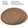 Unique Bargains Home Garden Round Plastic Absorbent Waterproof Cork Plant  Mat Coaster Pad 8 Pcs : Target