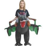 Studio Halloween Kids' Inflatable Dragon Ride On Costume - One Size Fits Most - Green