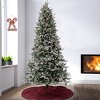 7 1/2' Feel Real® Snowy Poechmann Fir Hinged Tree with Warm White LED Lights - 2 of 4
