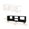 NicBex Coffee Tables for Living Room Modern Coffee Table and TV Stand Set of 2 Both with Sturdy Steel Legs, Black - 3 of 4