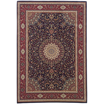 Oriental Weavers Ariana 095B3 Blue/ Red Indoor Area Rug - 5'3" x 7'9"
