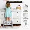ODK Step Stool for Toddlers with Handles, 2 Step Bathroom Stool with Non-Slip Pads, Ideal Plastic Potty Ladder and Kitchen Learning Helper - 3 of 4