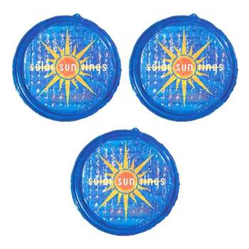 Solar Sun Rings UV Resistant Above Ground Inground Swimming Pool Hot Tub Spa Heating Accessory Circular Heater Solar Cover, Blue (3 Pack)