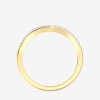 GILDED 1/10 ctw Lab Grown Diamond Stackable Band Ring for women in 14KT Gold Plated or 925 Sterling Silver | Size 7 - 3 of 4