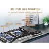GASLAND PRO GH3365SF 36-Inch 5-Burner Built-in Gas Cooktop, NG/LPG Convertible, Stainless Steel - 2 of 4