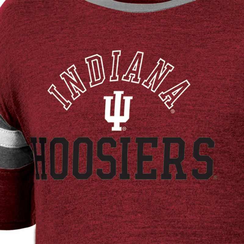 NCAA Indiana Hoosiers Girls&#39; Short Sleeve Striped Shirt, 3 of 4