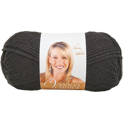 Lion Brand 24/7 Cotton Yarn, Yarn for Knitting, Crocheting, and Crafts,  Black, 3 Pack