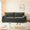 Whisen 4-Seat Convertible Sleeper Sofa Bed, Modern Chenille Cloud Sofa Couch with 2-in-1 Pillow, Pull-Out Sleeper - 3 of 4