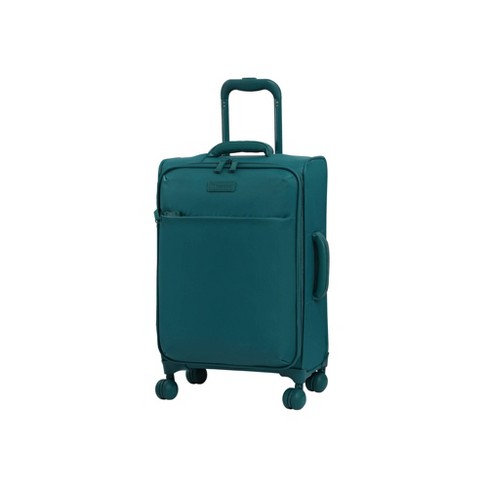 It Luggage Lustrous Softside Carry On Spinner Suitcase Blue Target