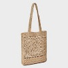 Raffia Tote Handbag - A New Day™ Natural - 3 of 4