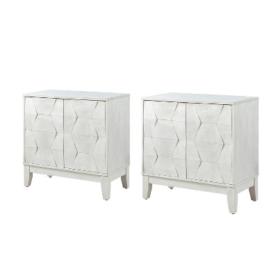 Set of 2 Lucinda 30'' Tall 2 - Door Accent Cabinet with Adjustable Shelves | HULALA HOME