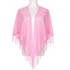 INSPIRE CHIC Shawls and Wraps for Evening Dresses Lace Mesh Fringe Scarves 1Pc - 2 of 4
