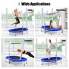 Infans 50" Trampoline for 2 People Foldable Rebouncer w/Adjustable Handrail Blue - 3 of 4