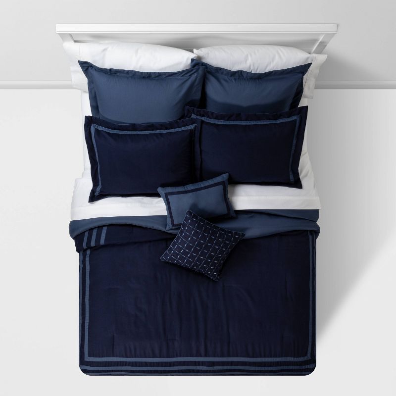 8pc Applique Border Comforter Bedding Set - Threshold™, 2 of 11