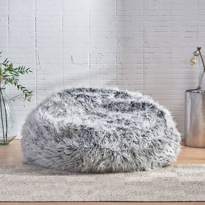 Lachlan Furry Bean Bag Lavender - Christopher Knight Home