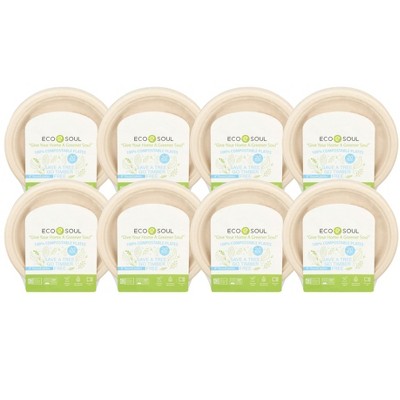 Ecosoul 9" Round Plates - Case of 8/20 ct