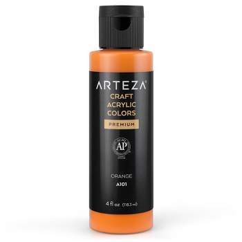 Arteza Craft Acrylic Paint (A101 Orange) 4fl oz/118ml - Single Color
