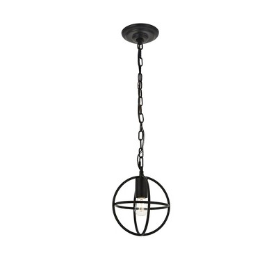 Octavia Dark Brown Metal Mid-Century Modern Pendant Light