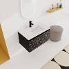 48''/24"/30"W Floating Wall-Mounted Bathroom Vanity with Unique Pattern Finish & Soft-Close Cabinet Door 4S - ModernLuxe - 2 of 4