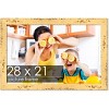 PosterPalooza | Shabby Chic Yellow Picture Frame - UV Acrylic, Backing Board, Hanging Hardware Included - 2 of 4