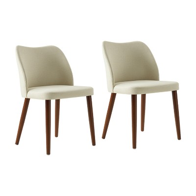 Elisa Mid-century Modern Upholstered Dining Chair Set of 2 | ARTFUL LIVING DESIGN