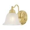 Livex Lighting Essex 1 - Light Vanity in  Polished Brass - 4 of 4