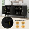APRILSOUL60.00"4-Door Sideboard Storage Cabinet with Door Shelf for Living Room and Dining Room - 4 of 4
