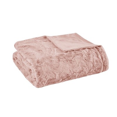 NicBex 60x70 Inch Oversized Faux Fur Throw Fuzzy Cozy Luxury Blanket for Bed Chair Couch