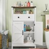 Farmhouse Storage Cabinet with Barn Doors and Drawers - 3 of 4
